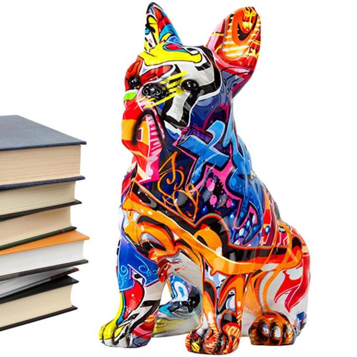 painted-bulldog-statue-multicolor-dog-statue-bulldog-statues-and-figurines-french-bulldog-decorations-for-home-office-living-room-biological