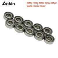 10pcs 608ZZ 105ZZ 623ZZ 624ZZ 625ZZ 685ZZ F623ZZ 604ZZ Double Shielded Miniature High-carbon Steel Single Row Ball Bearing