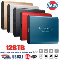 ☁☁▩ Computer High-speed Mobile SSD Drive 128TB SSD Mobile Hard Disk External Storage Decision Applies To Notebook ComputersSsd 1tb