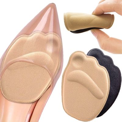 ◙❒✽ 2pairs Women Half Insoles High Heels Pads Back Sticker Memory Foam Pain Relief Insoles Anti-slip Shoe Inserts Pad Heel Protector