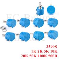 3590S Multiturn Potentiometer 3590 500 1K 2K 5K 10K 20K 50K 100K ohm Potentiometer Adjustable Resistor 102 202 502 103 501