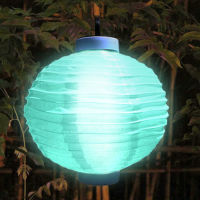 {Ready Stock} Solar Lantern Lamp Waterproof Nylon Hanging Light Outdoor Festival Decor