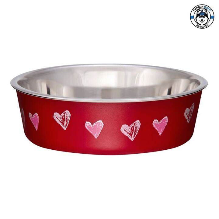 ชามอาหารสัตว์เลี้ยง-loving-pets-bella-bowls-ที่มีฐานยางชิลิโคน