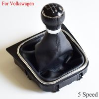 กระปุกเกียร์แบบแท่งความเร็ว5/6,พร้อมปลอกรองเท้าบูทหนังเคสสำหรับ Volkswagen VW Golf 5 V MK6 MK5 Jetta 2005-2014รถ Stying Dunzheng