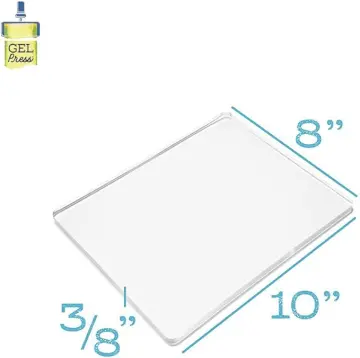Gel Arts Gel Printing Plate for Printmaking Reusable Monoprinting Clear  Plate for Art and Craft Assortment