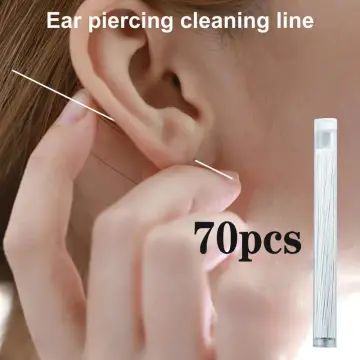 Earring Hole Cleaner, Set Ear Hole Floss, Earrings Piercing