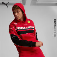 PUMA AUTO - เสื้อฮู้ดผู้ชาย Scuderia Ferrari Race SDS สีแดง - APP - 53581702