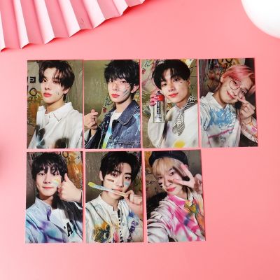 7PCS EN Kpop Photocards Stray Kids Album DIMENSION Photos Card SUNOO SUNGHOON NI KI JUNGWON Lomo Cards K Pop Accessories