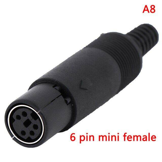 3/4/5/6/7/8 PIN Chassis Cable Mount 1Pc Male Female Mini DIN Plug ...