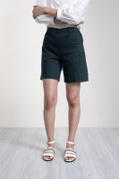 QueenCows กางเกงหลังคลอด Neda Line Short (Dark Green)