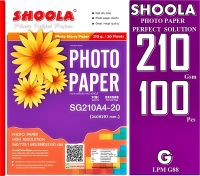 กระดาษโฟโต้ Shoola หนา 210g inkjet photo paper Glossy กระดาษพิมพ์ภาพถ่ายโฟโต้แบบมันเงา เครื่องพิมพ์อิงค์เจ็ท (100sheets)