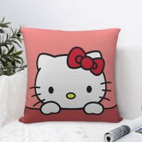 Sanrio Hello Kitty 18 X 18 (45Cm * 45Cm) แฟชั่นปลอกหมอนลายพิมพ์,หมอนโซฟา,หมอนไมโครไฟเบอร์,หมอนรองเอวสี่เหลี่ยม,ปลอกหมอนลายพิมพ์แฟชั่นหมอนอิงสี่เหลี่ยมไม่มีหมอน