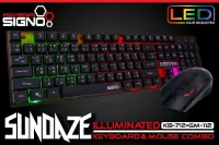 lluminated Keyboard &amp; Mouse ComboSIGNO Pro-Series รุ่นKB-712+GM-112