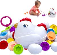 Baby Learning Educational Toy Smart Egg Toy Games Shape Matching Sorters Toys Montessori Eggs Toys For Kids Children 2 3 4 Years