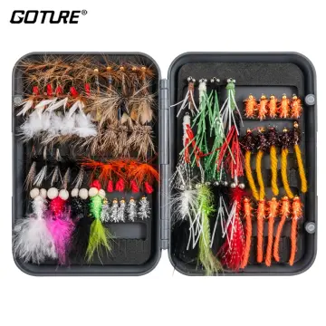 12pcs Fly Fishing Lure Set Style Insect Artificial Bait Feather Single Hook  