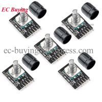 5pcs/lot KY-040 Rotary Encoder Module with 15x16.5 mm Potentiometer Rotary Knob Cap for Arduino