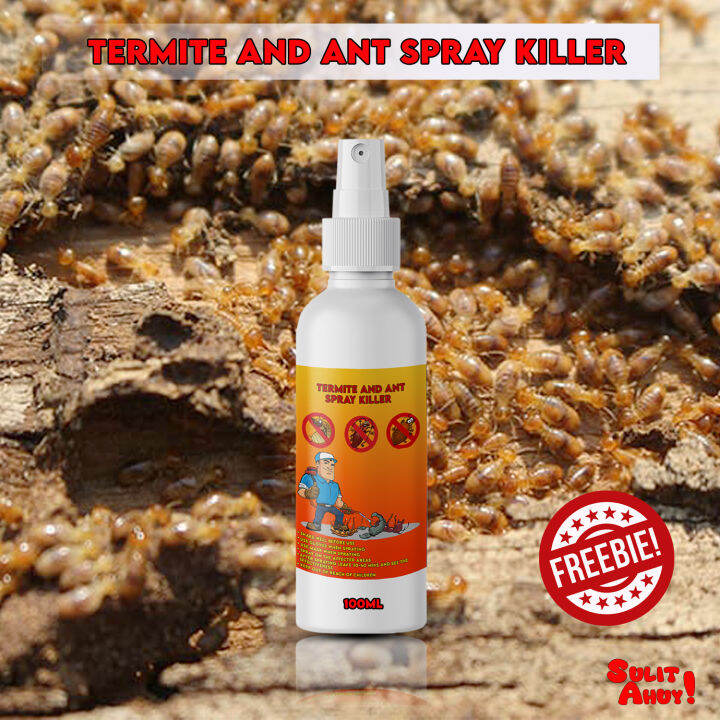 Termite and Ant Spray Killer (100ml) (WITH FREEBIES) Cockroach Bed Bugs ...