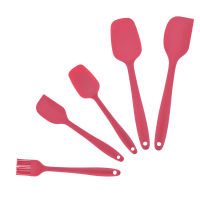 Nonstick Cookware for Kitchen Set Silicone Cream Spatula Scraper Oil Brush Heat Resistant Flexible Baking Utensils for Cooking