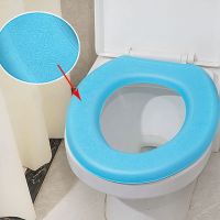 【LZ】 Waterpoof Soft Toilet Seat Cover Bathroom Washable Closestool Mat Pad Cushion O-shape Toilet seat Bidet Toilet Cover Accessories