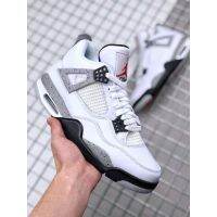 2023 2023 Original Biggest size UK12 A J 4 R White Cement "2016" white grey basketball shoes