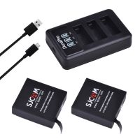 ZZOOI SJ7 Battery with LED 3-slot Charger for SJCAM SJ7 Star Action Camera