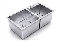 อ่างล้างจาน ยี่ห้อ LTP รุ่น Cubism DN8045 ซิงค์ล้างจานสแตนเลส 2 หลุม sink อ่างล้างจาน สแตนเลส 2 หลุม ราคา