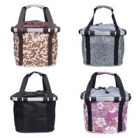 Bike Small Pet Dog Carry Pouch Bicycle Front Basket Detachable MTB Cycling Hanging Fold Aluminum Alloy Edge Baggage Bag 5KG Load