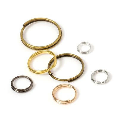 200pcs Key Holder Open Jump Rings Split Rings Double Loops Circle 5-14mm Keychain Ring Connectors for Jewelry Making Wholesale Key Chains