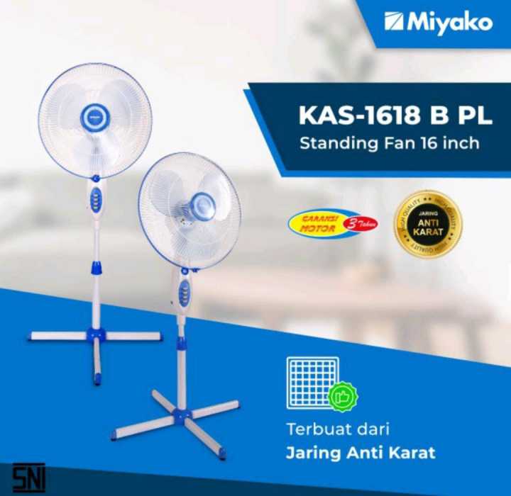 Miyako KAS-1618 B Type PL-GB-GB/KB Kipas Angin Berdiri / Stand Fan [16 ...