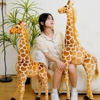 【CW】50-140CM Huge Size Simulation Giraffe Plush Toys Real Life Kawaii Giraffe Soft Dolls Children Baby Girls Birthday Decor Gifts