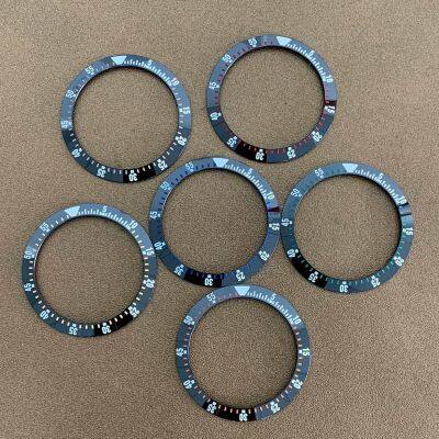 38Mm-30.5Mm Ceramic Insert Ring For Mod Sub Bezel For NH35 Movement Watch Face Watches Replace Accessories Parts Black Numbers