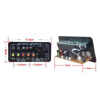 Digital Bluetooth Stereo Amplifier Board Subwoofer Dual Microphone Karaoke Amplifiers for 8-12 Inch Speaker