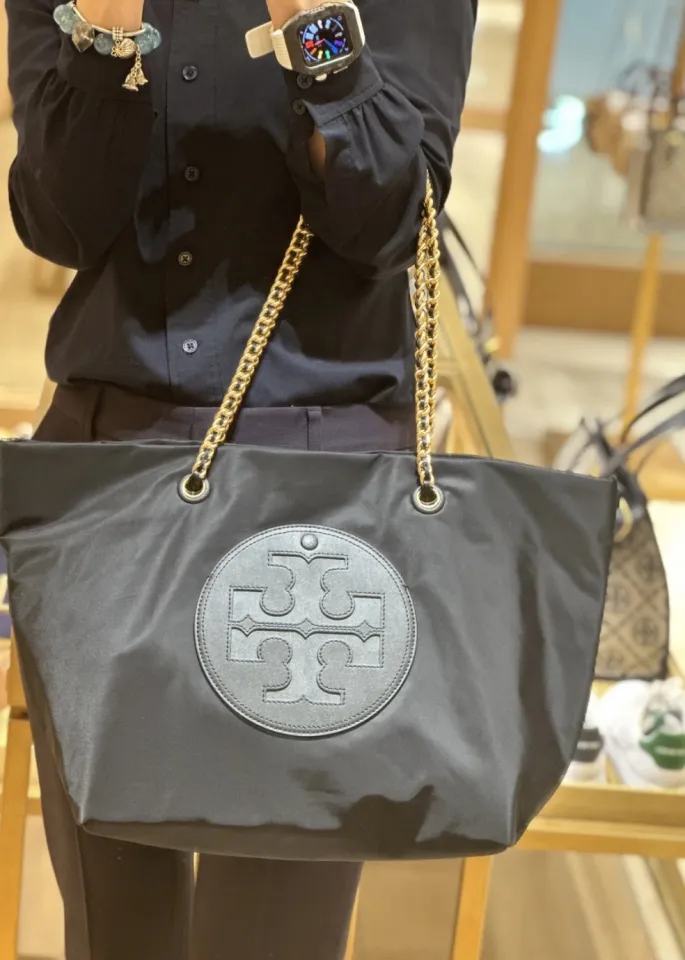 Tory Burch Ella Chain Tote in Black