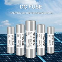 【YF】 Solar DC Fuses 1000V PV Photovoltaic 6A 10A 15A 20A 25A 30A 10x38MM High Voltage for System Short Circuit  Protection gpV