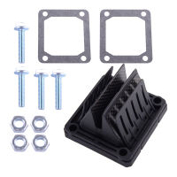 Motorcycle Intake Manifold Reed Valve with Spacer Gasket Screw Fit For YFZ350 BANSHEE RZ350 RD250 350 RD350 RD400