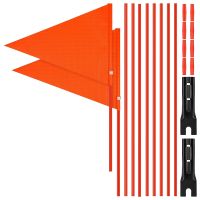 6Ft Bicycle Safety Flag Pole,Flag with Mounting Bracket,Height Adjustable Waterproof Flag for Safety Outdoor Cycling