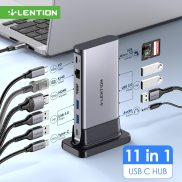 LENTION USB C HUB trạm nối 4K60hz HDMI PD đầu đọc thẻ Type