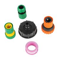 Garden Irrigation 1/2" 3/4" 1" Pipe Interface Quick Connector 60mm Coarse Thread IBC Tank Water Tank Adapter Watering Connectors Watering Systems  Gar