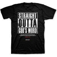 Gods Word Christian T-shirt harajuku retro t shirtbest seller  1T7R