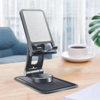 ขาตั้งมือถือ แท่นวางมือถือ แท็บเล็ค Phone Stand for Desk, Foldable Portable Adjustable Tablet Cell Phone Holder Charging Dock Cellphone Holder Office, Sturdy Mobile Stand Hand Desktop iPhone Stand