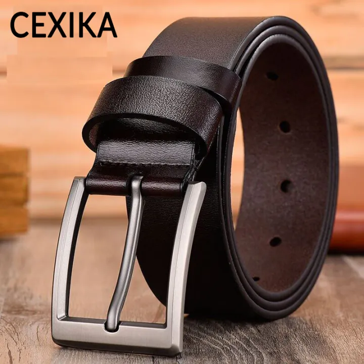 CEXIKA LONG Plus Size 140 150 160 170cm Belt Cow Genuine Leather Belts
