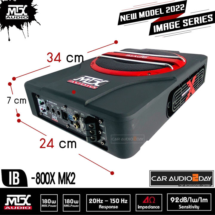 เบสบ็อกmtxแท้-mtx-bassbox-ib-800x-mk2-ซับบ๊อก8นิ้ว-subbox-bassbox-เครื่องเสียงรถยนต์แถมฟรีชุดสายต่อ-ฟิวส์-มีชุดปรับเสียง