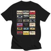 Mens เสื้อผ้าเสื้อ T ผู้ชาย Audio Cassette Retro เซ็กซี่ Harajuku Custom ชาย Tshirt