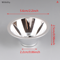 Witkitty ถ้วยอลูมิเนียมสะท้อนแสงขนาด56มม. 68มม. 77มม. 87มม. ถ้วยสะท้อนแสงสำหรับลูกปัด LED 1W 3W