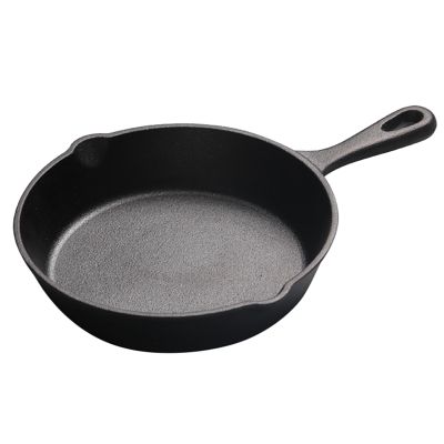 Cast Iron Skillet Pan Frying Pans Chemical Free Durable Grill Fry Pan for Indoor and Outdoor Use Grill StoveTop Black
