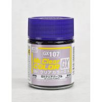 สีมิสเตอร์ฮอบบี้ Mr.CLEAR COLOR GX107 CLEAR PURPLE 18ml