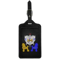 【DT】 hot  Twoheartsgirl Sigma Gamma Rho Design Portable Luggage Label Suitcases Bag Identifier Women Baggage PU Tags Travel Accessories