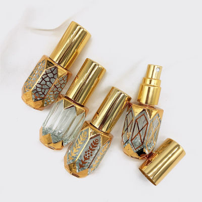 6ml Perfume Bottle Subbottling 6ml Essential Oil Ball Bottle golden Carving loop Spray Bottle Portable Sample Cosmetic Bottles