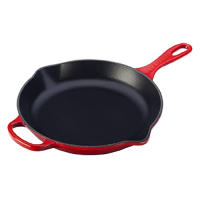 Le Creuset LS2024-3067 Enameled Cast Signature Iron Handle Skillet, 11-3/4-Inch, Cerise