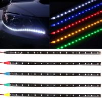 【CW】 6 PCS LED strip SMD3528 COB Daytime Running Waterproof Flexible 30CM DC12V Super bright Car Light Source Styling decor lamp